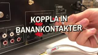 Koppla in banankontakter i din receiver [upl. by Tareyn268]