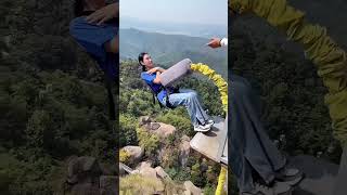 bungee jumping beautiful place nature travel bungeejump shorts [upl. by Culberson710]