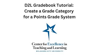 Create a Grade Category for a Points Grade System [upl. by Lief]