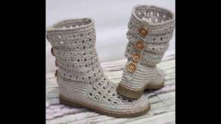 Botas tejidas a Crochet Ganchillo [upl. by Karli269]