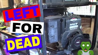 Briggs amp Stratton GenPower 10 HP Left for Dead  Will it Run  Part 1 [upl. by Aliuqaj]