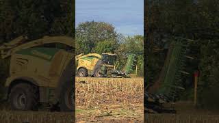 Krone Big X 780 Arbeit beendet krone bigx music agriculture viralvideo youtube farmlife home [upl. by Alyahc]