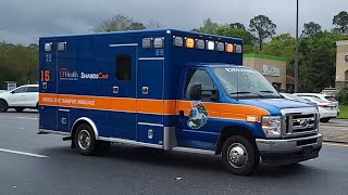 ShandsCair Critical Care Transport Ambulance 15 Responding RARE [upl. by Siro]