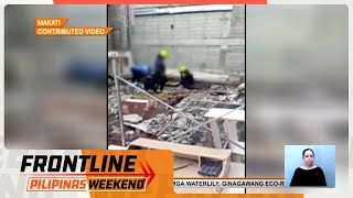 Construction worker patay sa gumuhong pader sa Makati  Frontline Weekend [upl. by Ecyt]