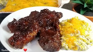 BEST COUNTRY STYLE BBQ PORK RIBS You Will Ever Have  Oven Easy❤ [upl. by Sutsuj]