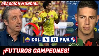 ASÍ REACCIÓNO EL MUNDO a la GOLEADA HISTORICA de COLOMBIA vs PANAMA 50 ¡FUTUROS CAMPEÓNES🔥 [upl. by Golter]