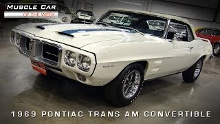 1969 Pontiac Trans Am Convertible Muscle Car Of The Week Video 52 [upl. by Moreland]