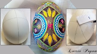 DIY Egg Art Tutorial  How to Make Perfect Circles amp Ovals on an Egg with a Measuring Tape Ruler [upl. by Einahpts969]