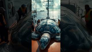 Shocking Discovery  Colossal Turtle in the Deep Sea fishing shorts trending [upl. by Hortensia]