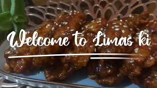 চিকেন উইংস রেসিপি॥Sweet and spicy chicken wings limasworld [upl. by Atisusej981]