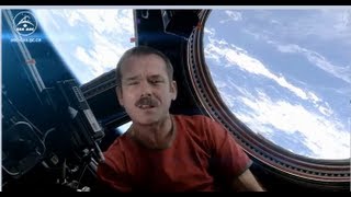 Chris Hadfield Space Commander Sings Space Oddity First Music Video in Space [upl. by Sahpec]