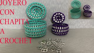 PASO A PASO PARA TEJER JOYERO A CROCHET [upl. by Nashbar908]