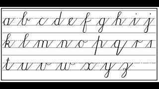 How to write Cursive step by step [upl. by Gilligan75]