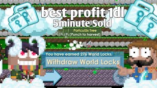 Massing dl PORTCULLIS modal 1dl bisa double wl best massing growtopia 1dl [upl. by Stempson663]