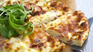 Recette  Quiche sans pâte au jambon [upl. by Derwin885]