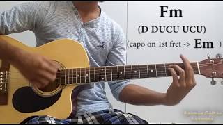 Chitthi Jubin Nautiyal  Guitar Chords LessonCover Strumming Pattern Progressions [upl. by Eng]