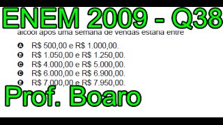 38  ENEM 2009  Física  Termologia  Questão 38 resolvida Caderno Azul  Prof Marcelo Boaro [upl. by Happ]