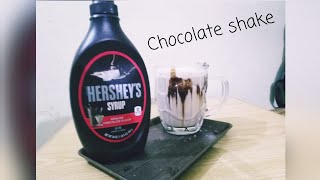 How to Make Hersheys Chocolate Milk ShakeChocolate Shake [upl. by Duester]