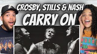 GROOVY FIRST TIME HEARING Crosby  Stills amp Nash  Carry On REACTION [upl. by Adieren]