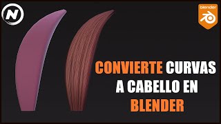 Convierte Curvas a Cabello  Curso Blender 42 [upl. by Madigan]