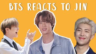 bts reacts to jin  방탄소년단 석진 p12 [upl. by Llirrem]