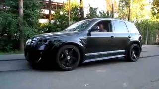 Highly modified Touareg W12 twin turbo testing with smart drive  RWD mode [upl. by Relyuhcs]