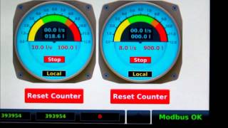 IMAPSA UNITRONICS MODBUS MASTER SLAVE [upl. by Ayanej]