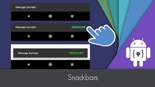 Android Studio  Snackbar  MATERIAL DESIGN [upl. by Heim]