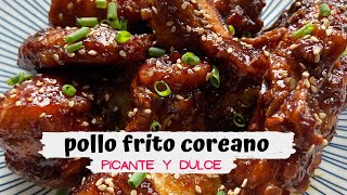 Pollo frito coreano picante  Cómo hacer Dakgangjeong 🌶️🌶️ [upl. by Patrizius760]