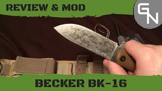 KABAR Becker BK 16 Review and Modifications [upl. by Hallimaj838]