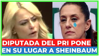 🤫 DIPUTADA del PRI deja CALLADOS a los MORENISTAS y les recuerda que SHEINBAUM es una CORRUPTA [upl. by Layton14]