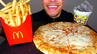 ASMR CHUCK E CHEESE PIZZA MUKBANG  EATING MCDONALDS FRIES  TALKING JERRY BIG BITES [upl. by Vittorio87]