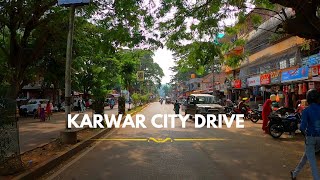 Karwar city drive  Karwar market road  karwar city Travel and cookies [upl. by Bland]