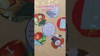 DIY Xmas Baubles Out of Xmas Cards [upl. by Pooley]