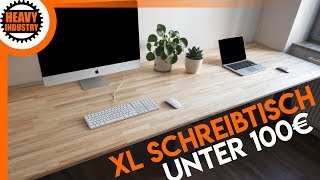 XL Schreibtisch für 100€ selber bauen  für Anfänger [upl. by Nidraj813]