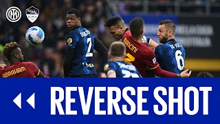 SUPER INTER 🤩🎉  INTER 31 ROMA  REVERSE SHOT  Pitchside highlights  behind the scenes 👀⚫🔵 [upl. by Bartholomeo]