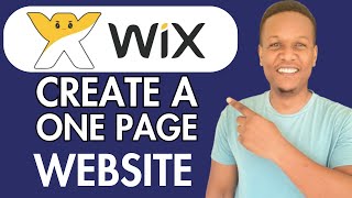 HOW TO CREATE A ONE PAGE WEBSITE ON WIX FOR FREE [upl. by Campball]