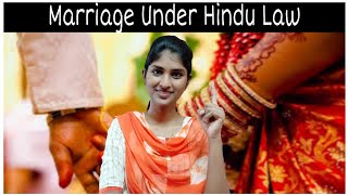 Marriage under Hindu Law  Hindu Law  Family Law 1 in tamil  Legal Knowledge  Tamil Lecture [upl. by Hannibal]