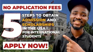 APPLY NOW 5 Easy Universities in USA Steps for International Students  No Application Fees [upl. by Notxap496]