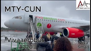 Reporte de Viaje Monterrey  Cancun  VB2167  Viva Smart  Airbus 320 [upl. by Suiram]