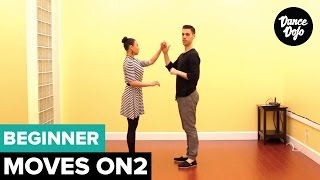 Salsa Right Turn  Beginner Salsa Turns On2  TheDanceDojocom [upl. by Quiteri791]