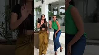 කොහොමද ඒ දෙන්නා දාපු ඩාන්ස් එක💚Yureni NoshikaShenaya Vanaoffytshorts viralshorts tiktokdance [upl. by Kcirddot]