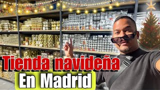 ¿Donde comprar adornos navideños en Madrid 🌲😱Tienda de NAVIDAD en ESPAÑA [upl. by Yauqram]