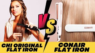 CHI Original vs Conair Double Ceramic Flat Iron  Which is Better [upl. by Zanas769]