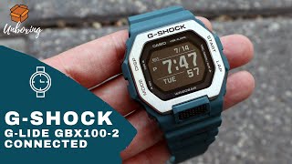 Unboxing 2020 newest GShock GLide Tidal Connected GBX1002 [upl. by Salomi]