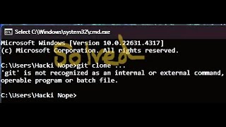 git is not recognized as an internal or external command solved [upl. by Raclima]