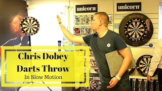 Chris Dobey darts throw in slow motion [upl. by Niggem]