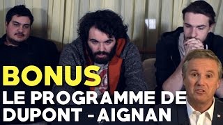 BONUS On réagit au programme de DupontAignan [upl. by Allesiram]