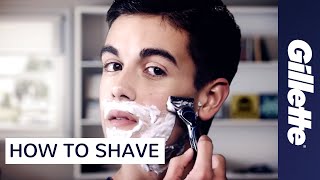 How to Shave  Shaving Tips for Men  Gillette [upl. by Suqram]