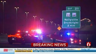 2 Dead After Crash Involving Semi Car On I44 Near Kellyville Exit [upl. by Eillo347]